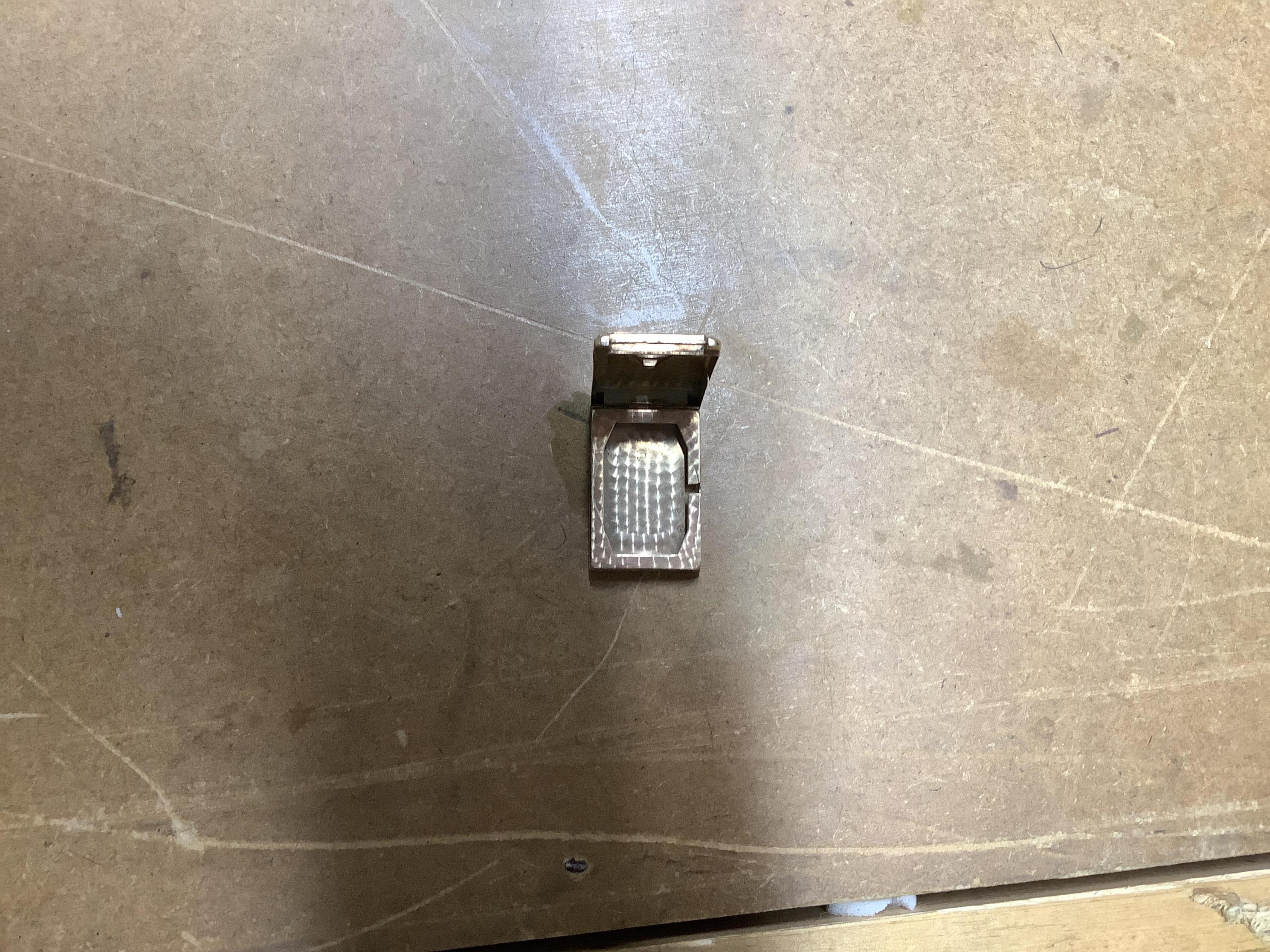 A 1930's Swiss 9ct gold rectangular cased jump hour digital manual wind wrist watch, case diameter 21mm, no strap, together with a continental engraved 14k gold open face keywind fob watch, with Roman dial, case diameter